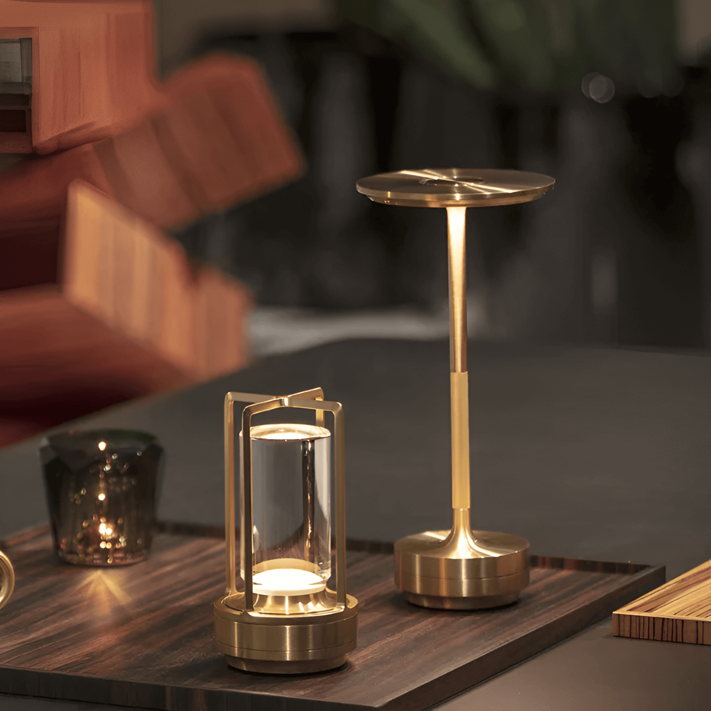 Kabellose LED Tischlampe – Elegante Tischleuchte für Innen- und Außenbereich, wiederaufladbar, 30 Stunden Akkulaufzeit, Smart-Touch-Steuerung 3