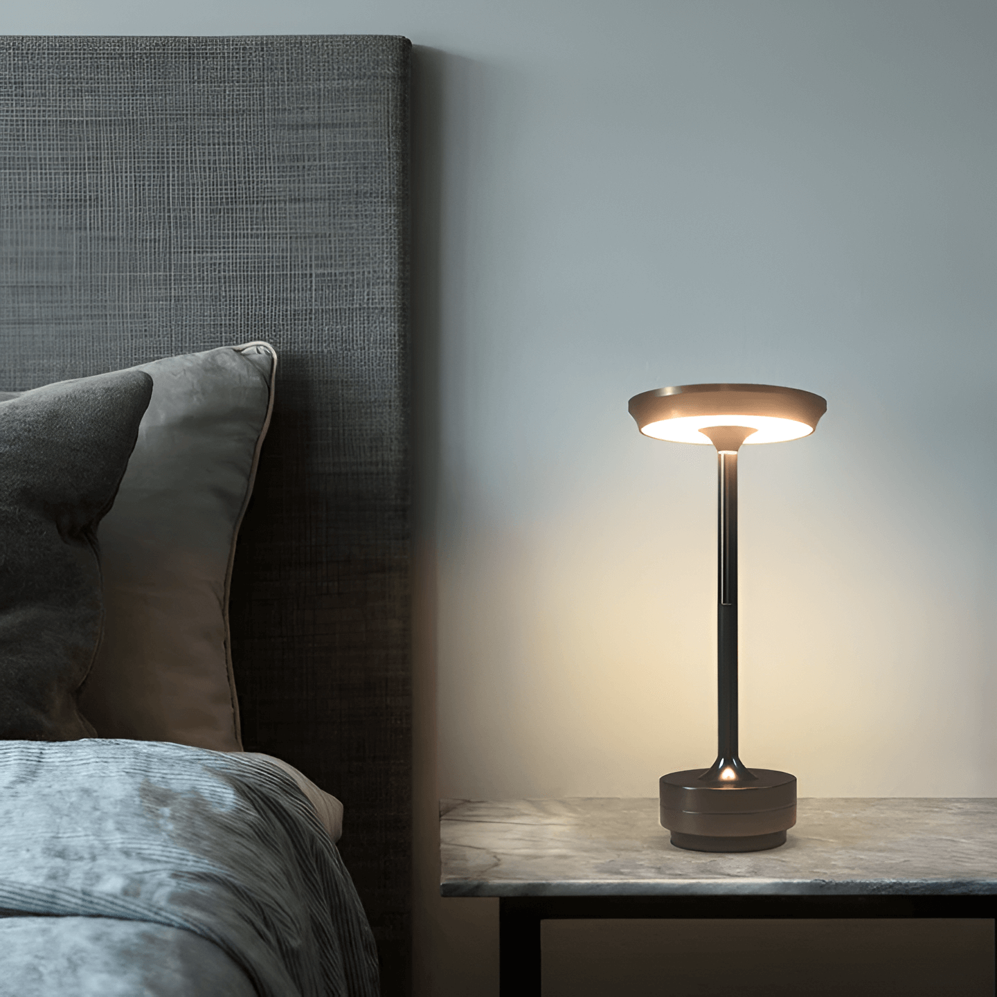 Kabellose LED Tischlampe – Elegante Tischleuchte für Innen- und Außenbereich, wiederaufladbar, 30 Stunden Akkulaufzeit, Smart-Touch-Steuerung 5