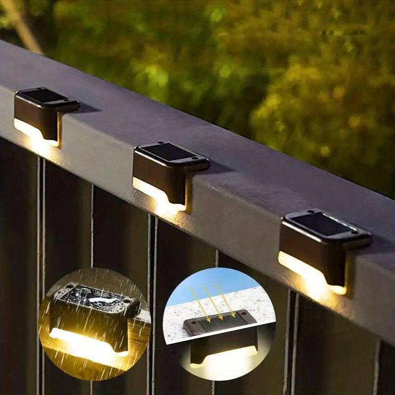 Kabellose Solar-LED-Wandleuchten für Garten und Terrasse – Automatisches Licht, IP65 Wasserdicht, Umweltschonend, 10 Stunden Brenndauer 0
