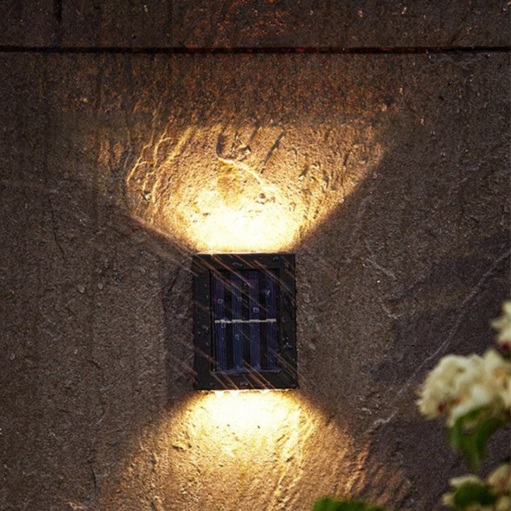 Solar Wandleuchte LED – Kabellos & Wetterfest | Außenbeleuchtung für Garten & Terrasse