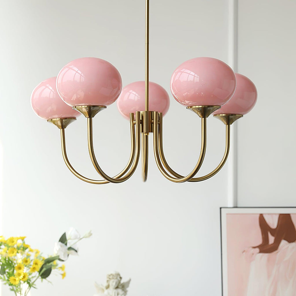 Glas Kronleuchter Pendelleuchte – Moderne Kugelschirme | Elegante Deckenbeleuchtung