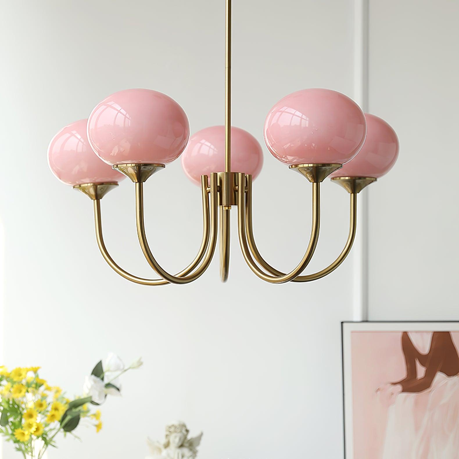 Glas Kronleuchter Pendelleuchte – Moderne Kugelschirme | Elegante Deckenbeleuchtung
