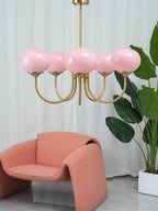 Glas Kronleuchter Pendelleuchte – Moderne Kugelschirme | Elegante Deckenbeleuchtung