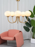 Glas Kronleuchter Pendelleuchte – Moderne Kugelschirme | Elegante Deckenbeleuchtung