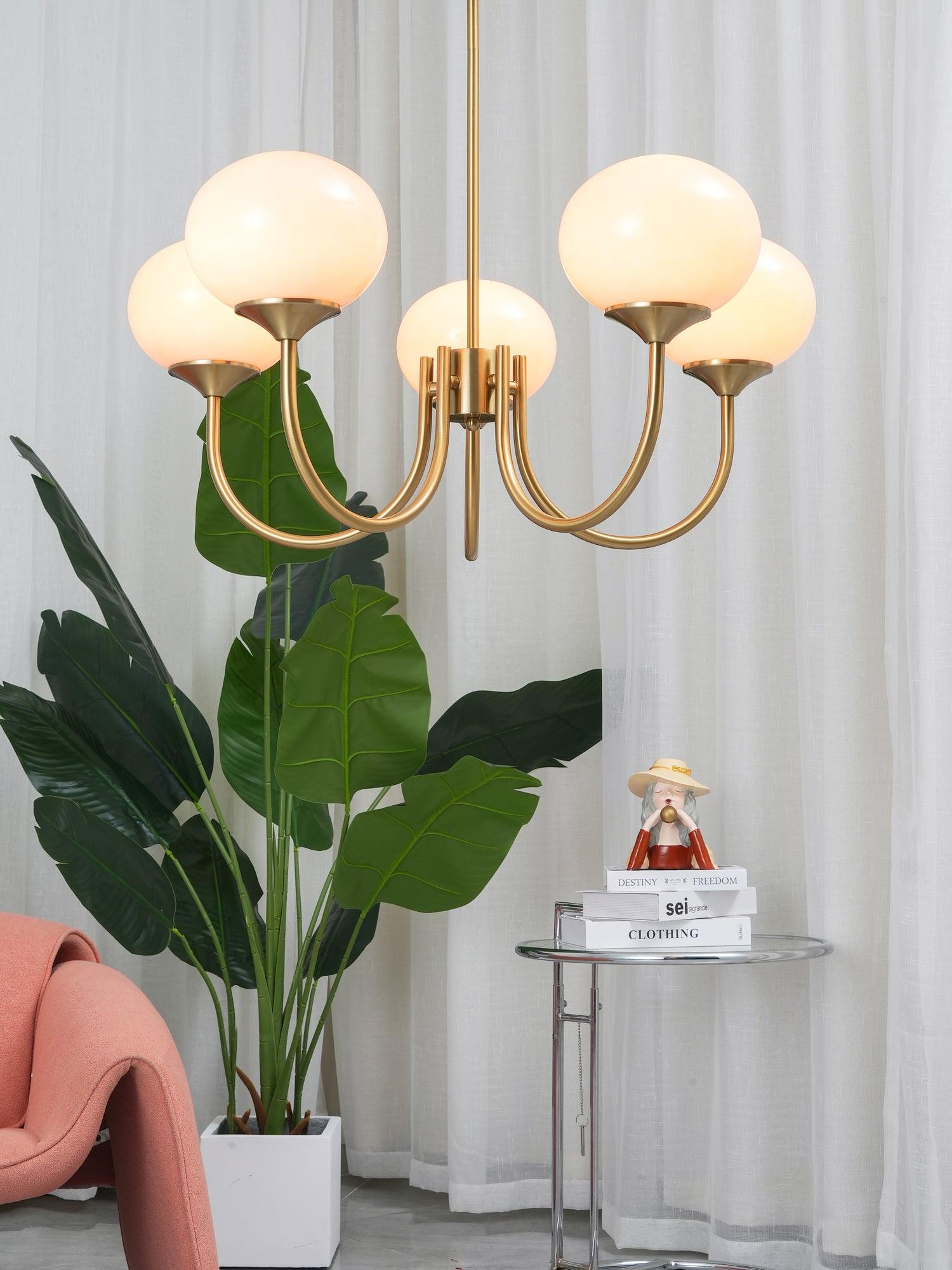 Glas Kronleuchter Pendelleuchte – Moderne Kugelschirme | Elegante Deckenbeleuchtung