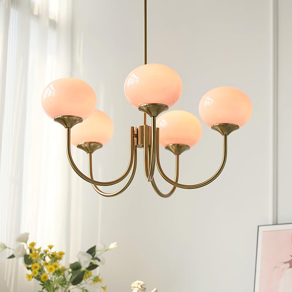 Glas Kronleuchter Pendelleuchte – Moderne Kugelschirme | Elegante Deckenbeleuchtung