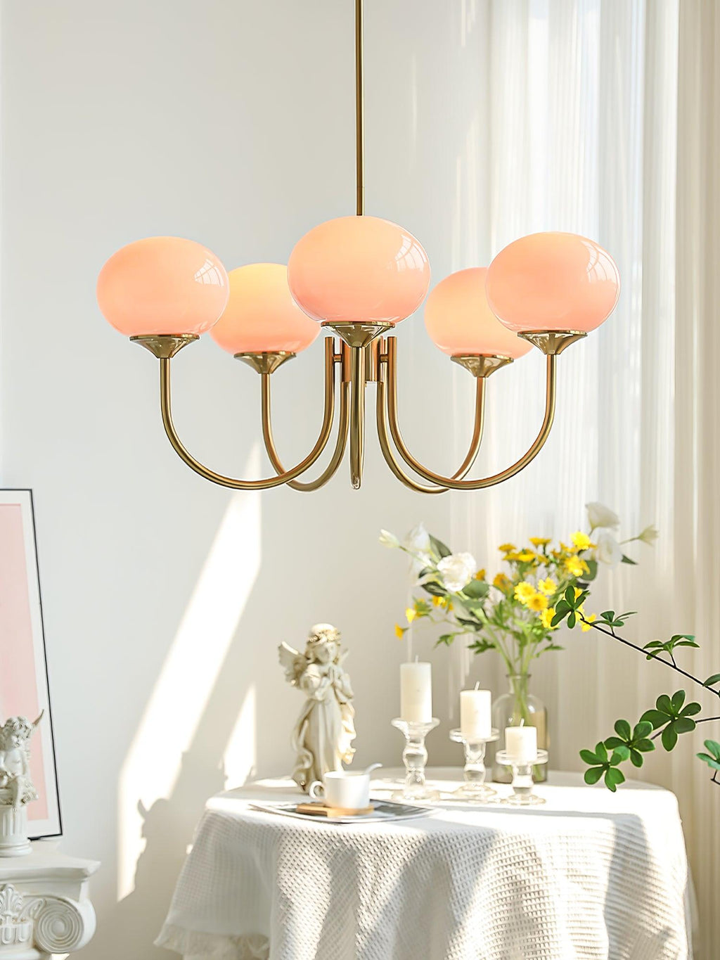 Glas Kronleuchter Pendelleuchte – Moderne Kugelschirme | Elegante Deckenbeleuchtung