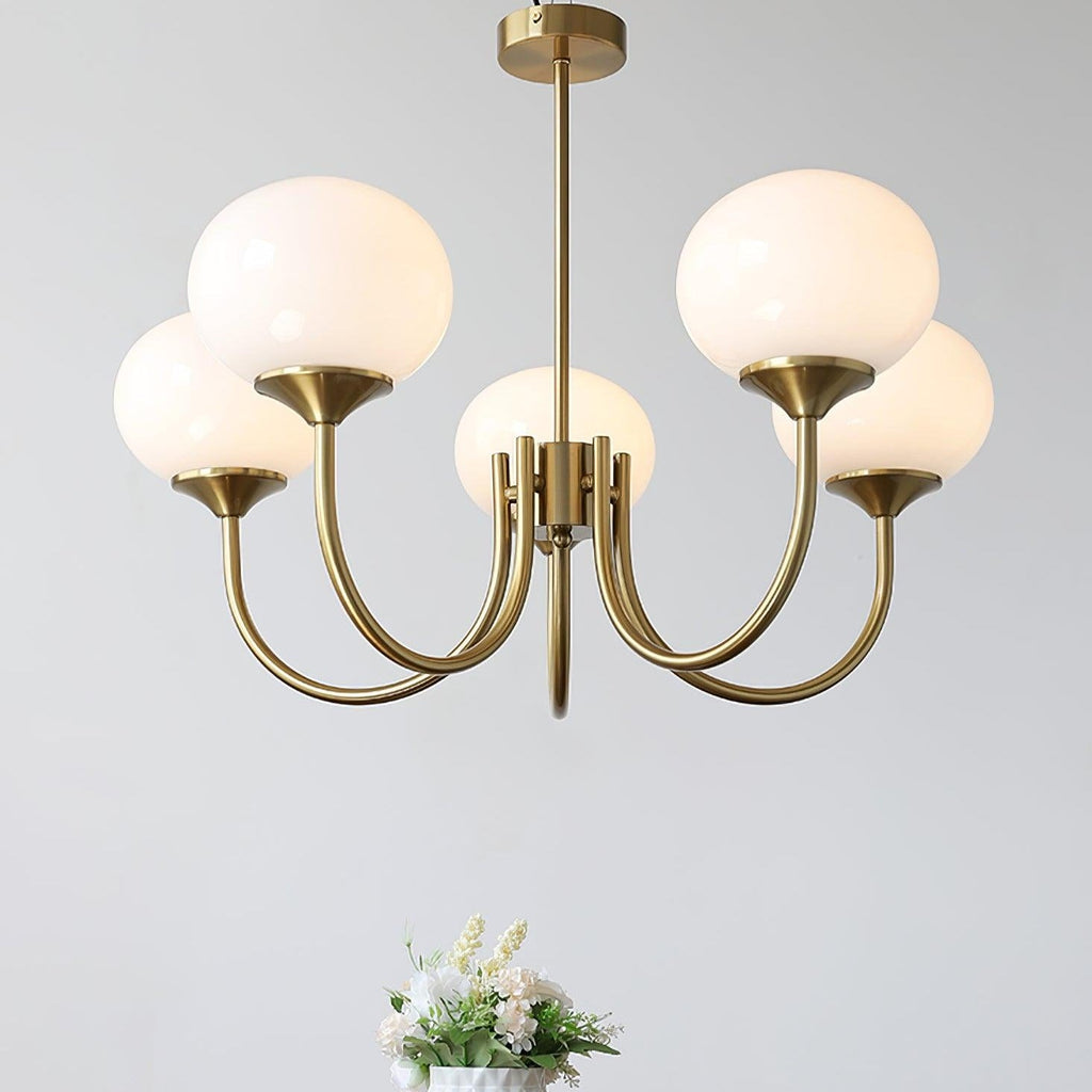 Glas Kronleuchter Pendelleuchte – Moderne Kugelschirme | Elegante Deckenbeleuchtung
