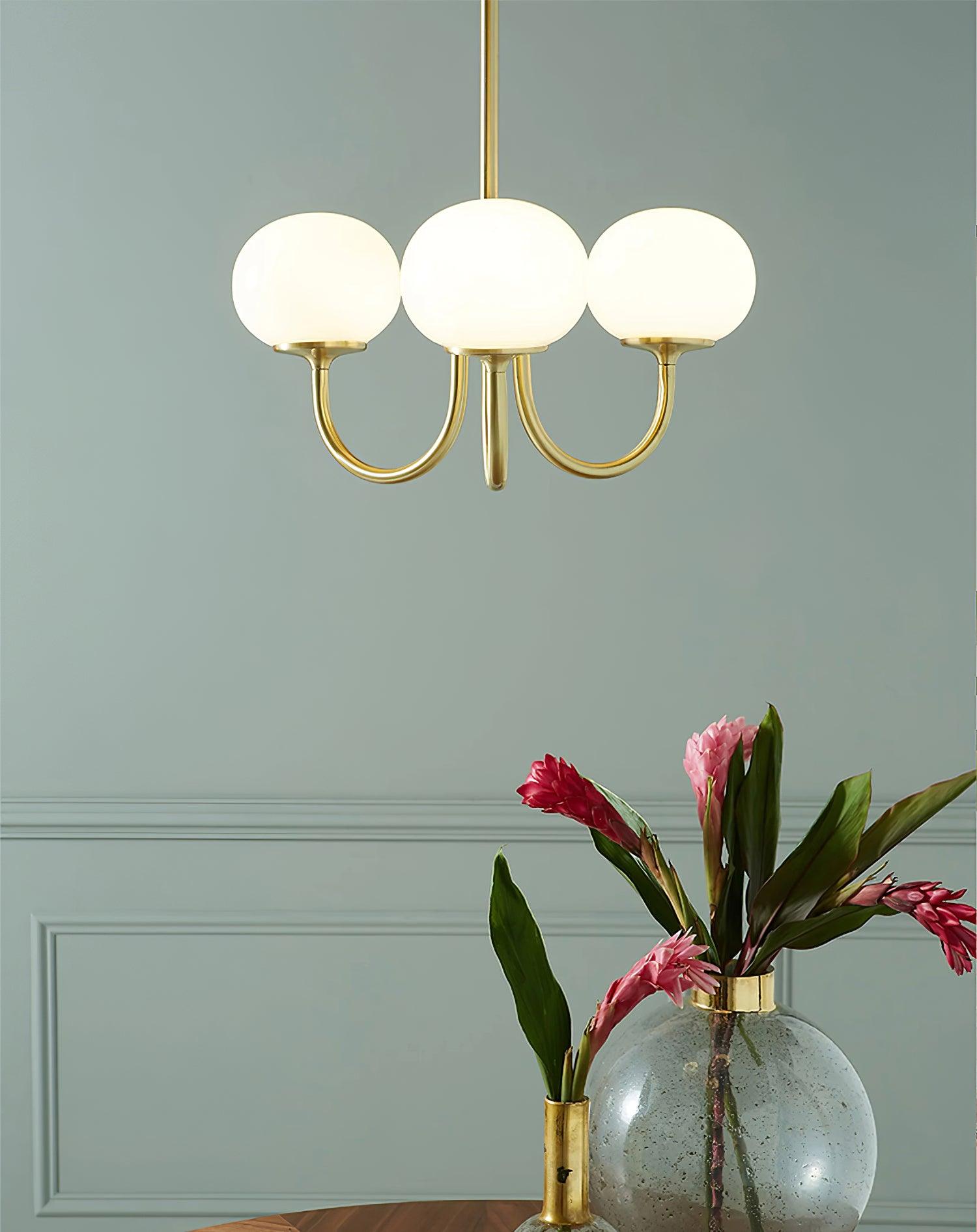 Glas Kronleuchter Pendelleuchte – Moderne Kugelschirme | Elegante Deckenbeleuchtung