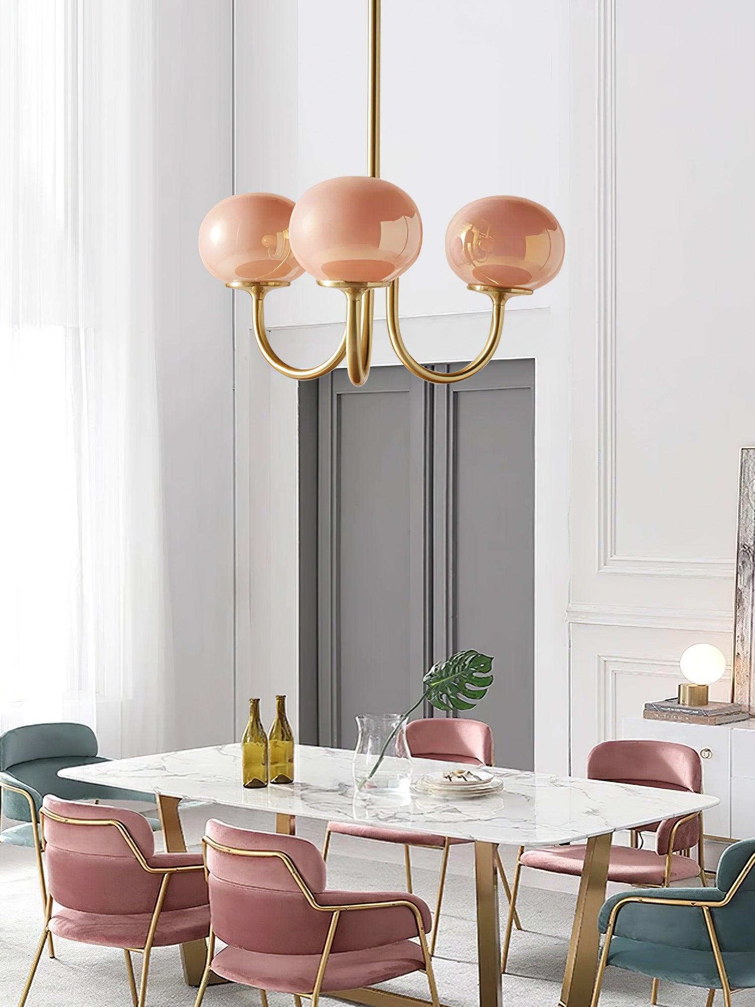 Glas Kronleuchter Pendelleuchte – Moderne Kugelschirme | Elegante Deckenbeleuchtung