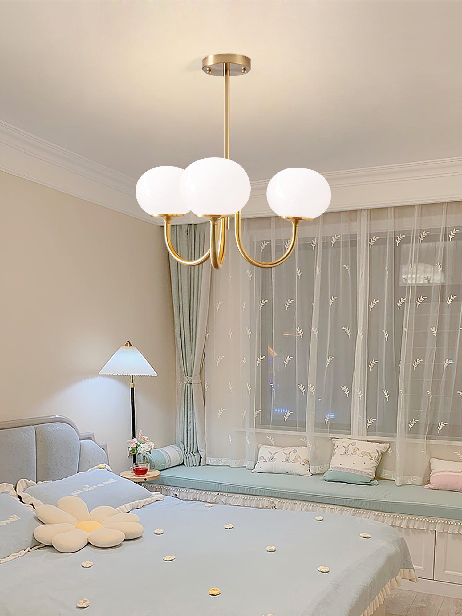 Glas Kronleuchter Pendelleuchte – Moderne Kugelschirme | Elegante Deckenbeleuchtung
