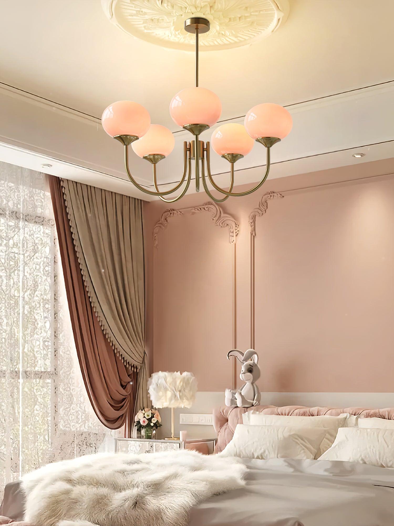 Glas Kronleuchter Pendelleuchte – Moderne Kugelschirme | Elegante Deckenbeleuchtung