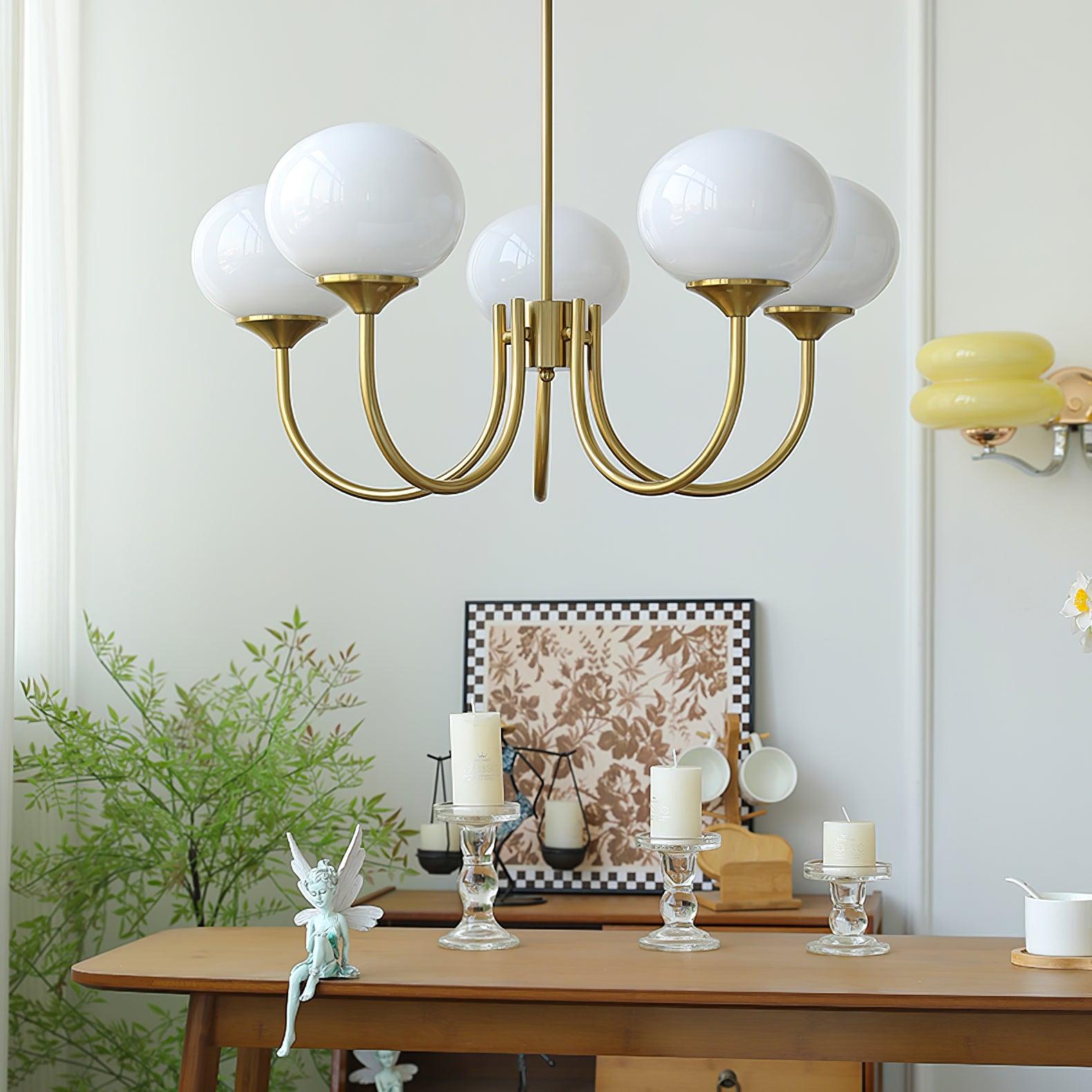 Glas Kronleuchter Pendelleuchte – Moderne Kugelschirme | Elegante Deckenbeleuchtung