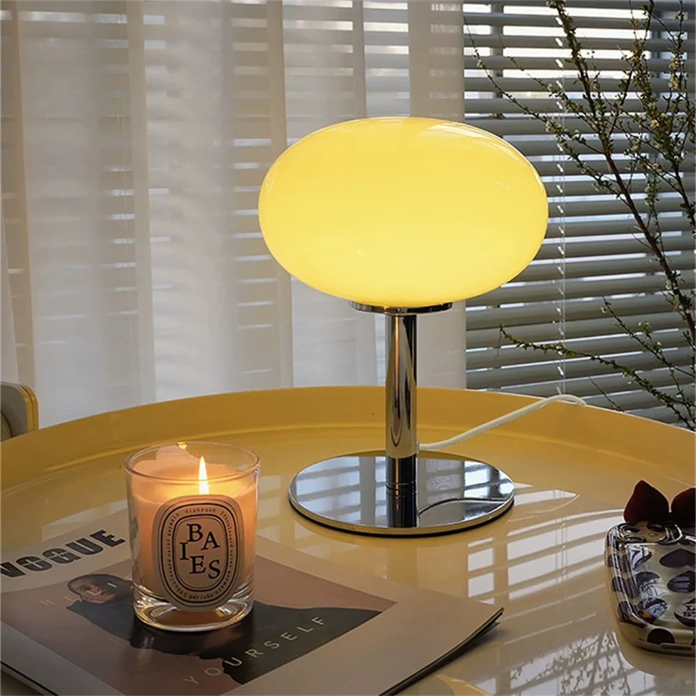 Moderne Dimmbar Tischlampe – Kabellose LED Tischleuchte im Lollipop Bauhaus Design für Zuhause und Büro 1