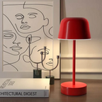 Moderne Dimmbar Tischlampe mit 3 Lichtfarben – Kabellose LED Tischleuchte für Zuhause, Wiederaufladbar, 28 cm hoch 2