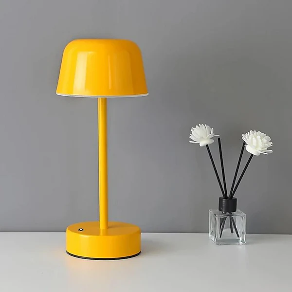 Moderne Dimmbar Tischlampe mit 3 Lichtfarben – Kabellose LED Tischleuchte für Zuhause, Wiederaufladbar, 28 cm hoch 7