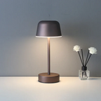 Moderne Dimmbar Tischlampe mit 3 Lichtfarben – Kabellose LED Tischleuchte für Zuhause, Wiederaufladbar, 28 cm hoch 8