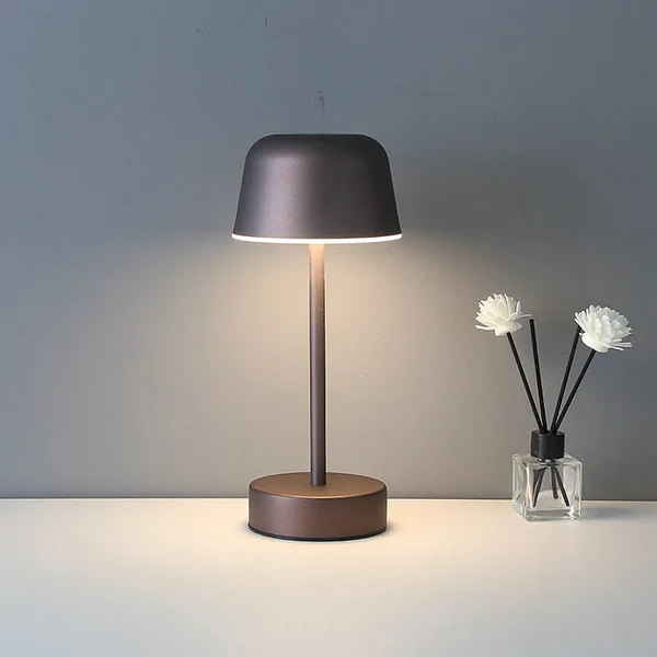 Moderne Dimmbar Tischlampe mit 3 Lichtfarben – Kabellose LED Tischleuchte für Zuhause, Wiederaufladbar, 28 cm hoch 8