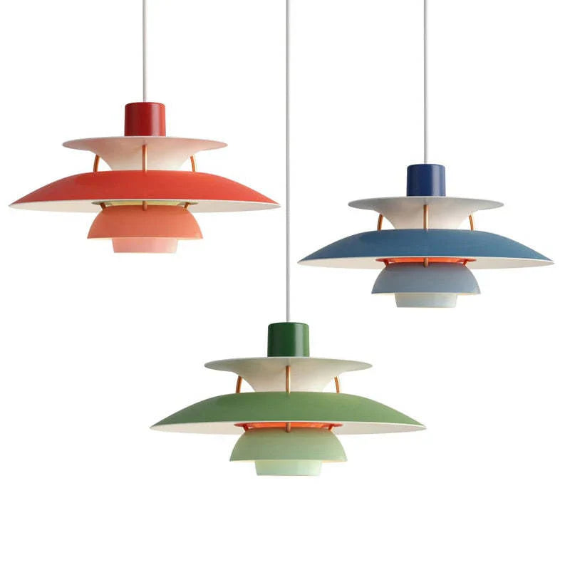 Moderne Hängelampe Mit Farbigem Metalldesign Für Esszimmer Und Wohnzimmer 1