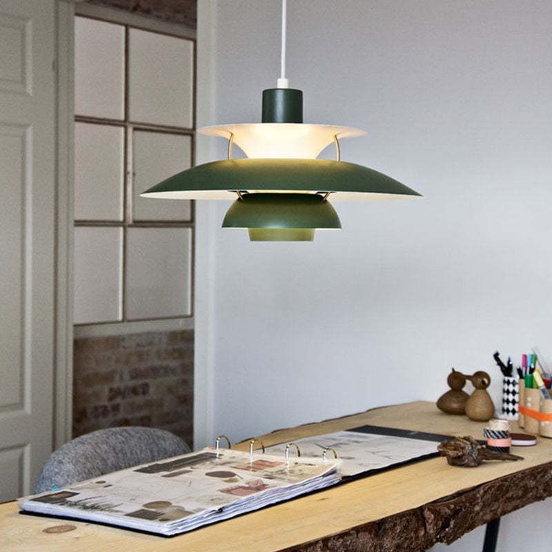 Moderne Hängelampe Mit Farbigem Metalldesign Für Esszimmer Und Wohnzimmer 3