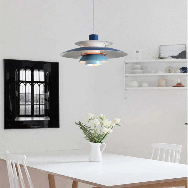 Moderne Hängelampe Mit Farbigem Metalldesign Für Esszimmer Und Wohnzimmer 4