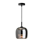 Moderne Pendelleuchte aus Schwarzglas – Elegante Hängelampe für Esstisch und stilvolle Einrichtungen, LED-Technologie 0