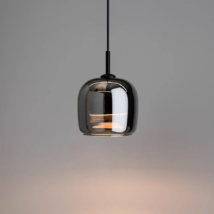 Moderne Pendelleuchte aus Schwarzglas – Elegante Hängelampe für Esstisch und stilvolle Einrichtungen, LED-Technologie 1