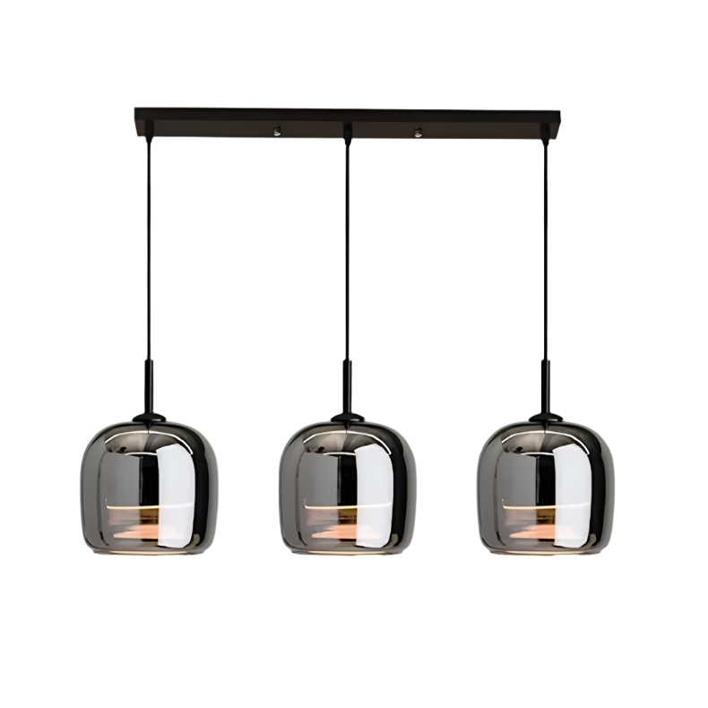 Moderne Pendelleuchte aus Schwarzglas – Elegante Hängelampe für Esstisch und stilvolle Einrichtungen, LED-Technologie 10
