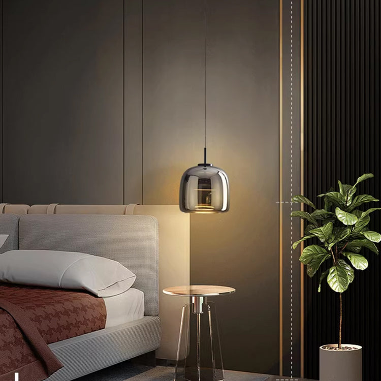 Moderne Pendelleuchte aus Schwarzglas – Elegante Hängelampe für Esstisch und stilvolle Einrichtungen, LED-Technologie 6