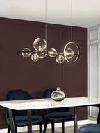 Moderner Glasblasen-Kronleuchter mit Einstellbarer Kabellänge – Elegantes Design für Stilvolle Innenräume 7