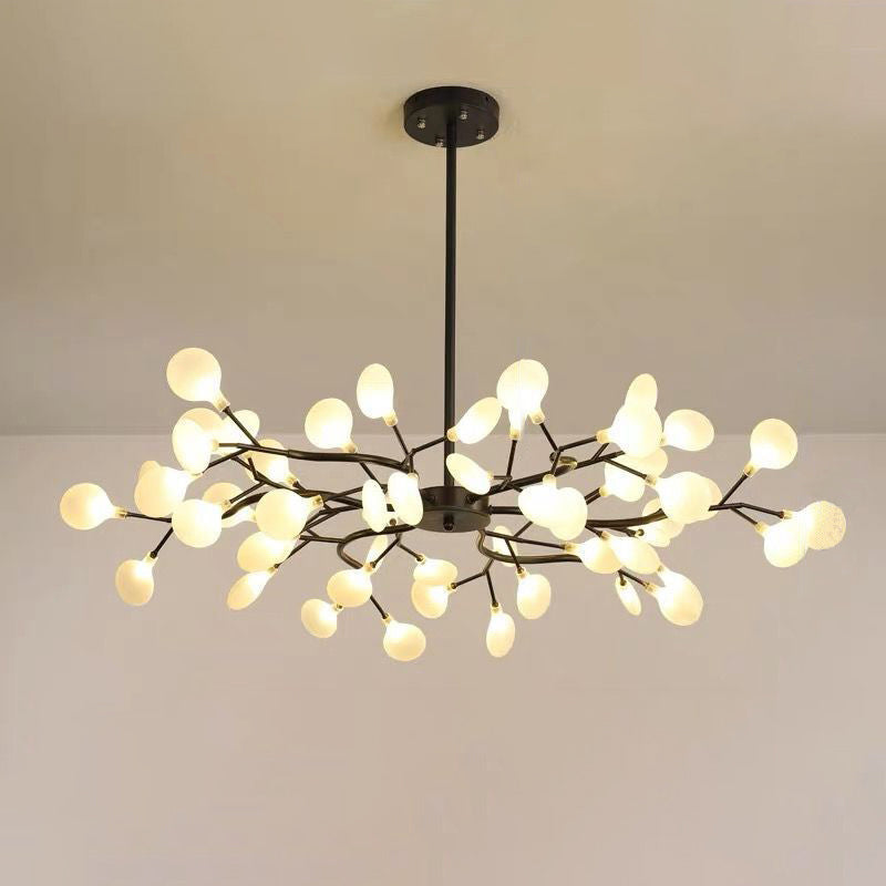 Moderner Kronleuchter aus Acryl – Eleganter Glühwürmchen-Lüster für stilvolle Räume, LED-Beleuchtung, verschiedene Größen verfügbar 1
