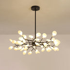Moderner Kronleuchter aus Acryl – Eleganter Glühwürmchen-Lüster für stilvolle Räume, LED-Beleuchtung, verschiedene Größen verfügbar 7