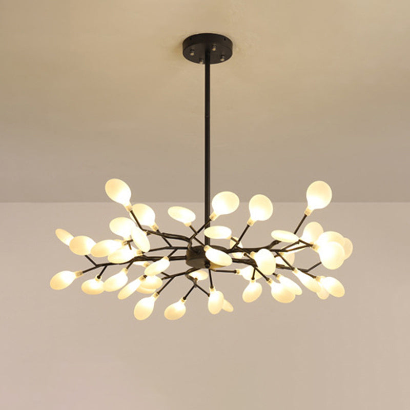 Moderner Kronleuchter aus Acryl – Eleganter Glühwürmchen-Lüster für stilvolle Räume, LED-Beleuchtung, verschiedene Größen verfügbar 7