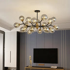 Moderner Kronleuchter aus Geblasenem Glas – Dimmbar, LED, Flush Mount für Wohn- und Essräume 4