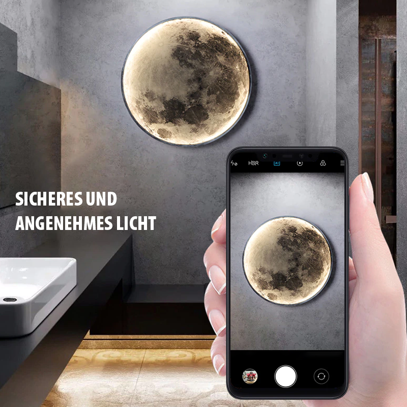 Mond Lampe Wand – Kreative LED Leuchte | Modernes Design für Wohnzimmer & Schlafzimmer