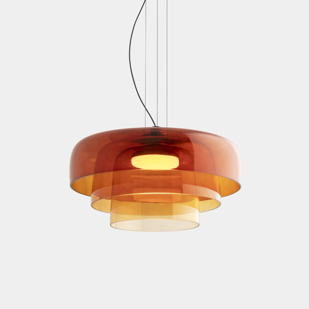Nordic Pendelleuchte aus Glas und Metall – Hängelampe für Esszimmer und Küche, Einstellbare Hängelänge, Inklusive LED-Glühbirne 6