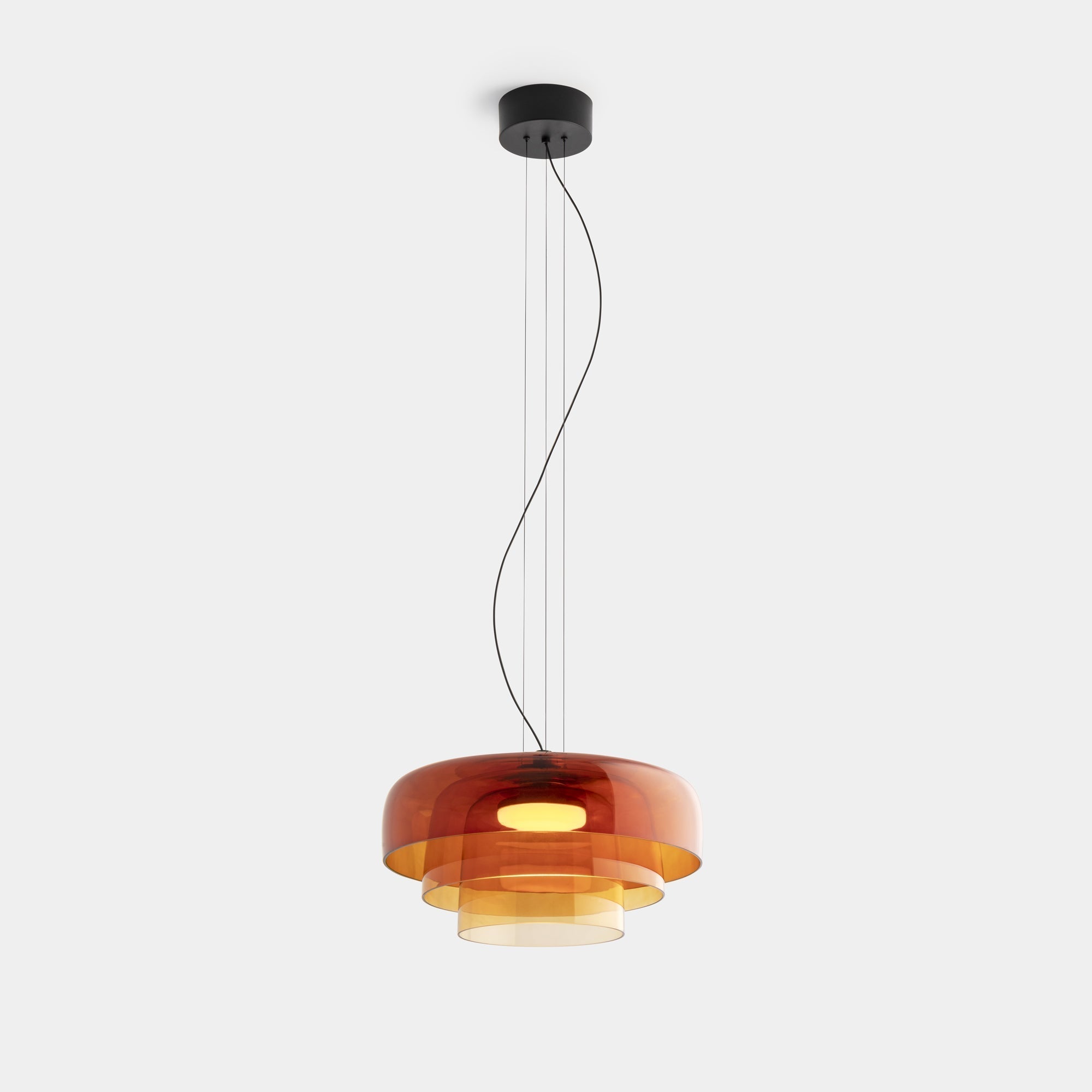 Nordic Pendelleuchte aus Glas und Metall – Hängelampe für Esszimmer und Küche, Einstellbare Hängelänge, Inklusive LED-Glühbirne 8