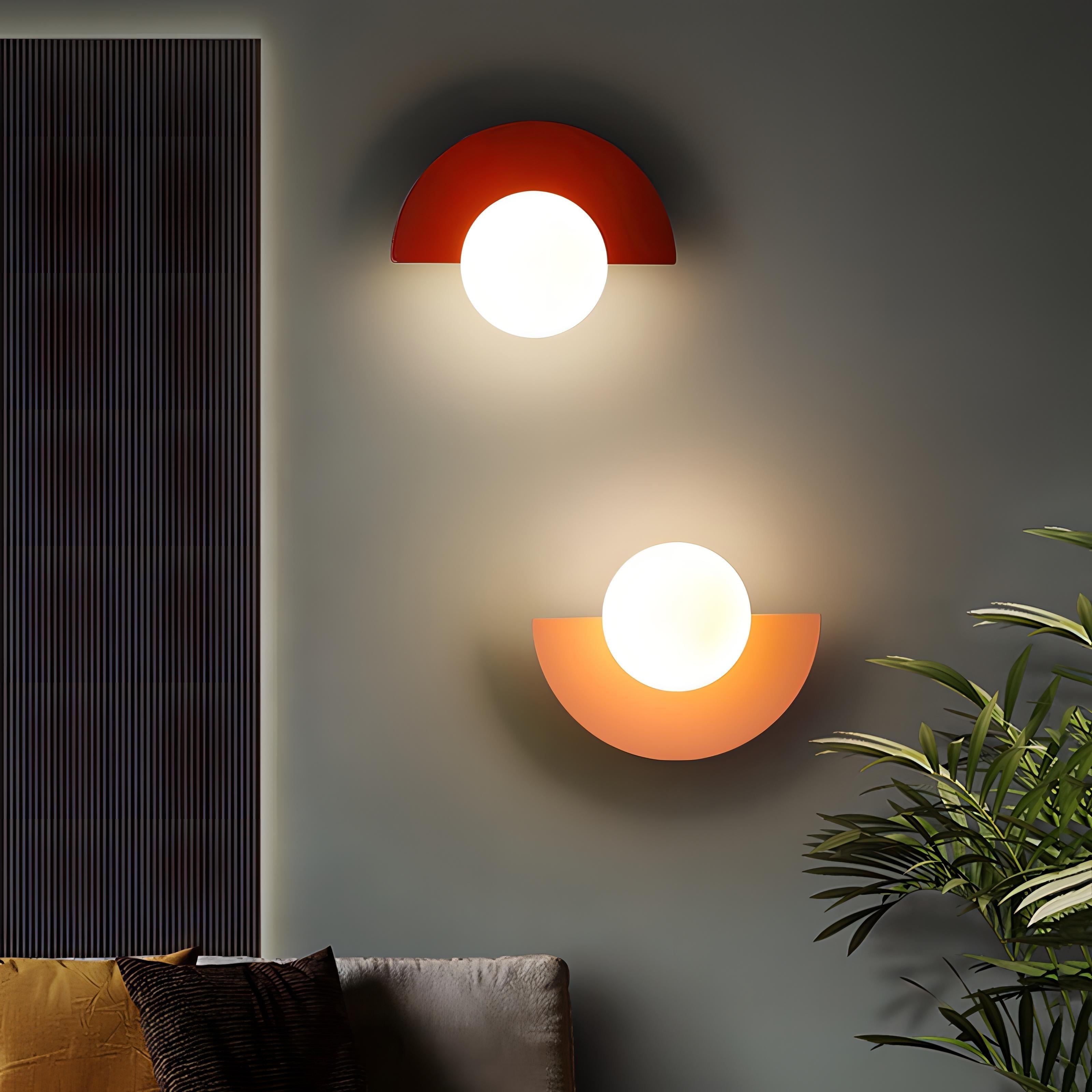 Nordische Wandleuchte Everest – Halbkreis Wandlampe aus Metall und PVC mit LED-Beleuchtung, 25x15cm, für Wohnräume 1