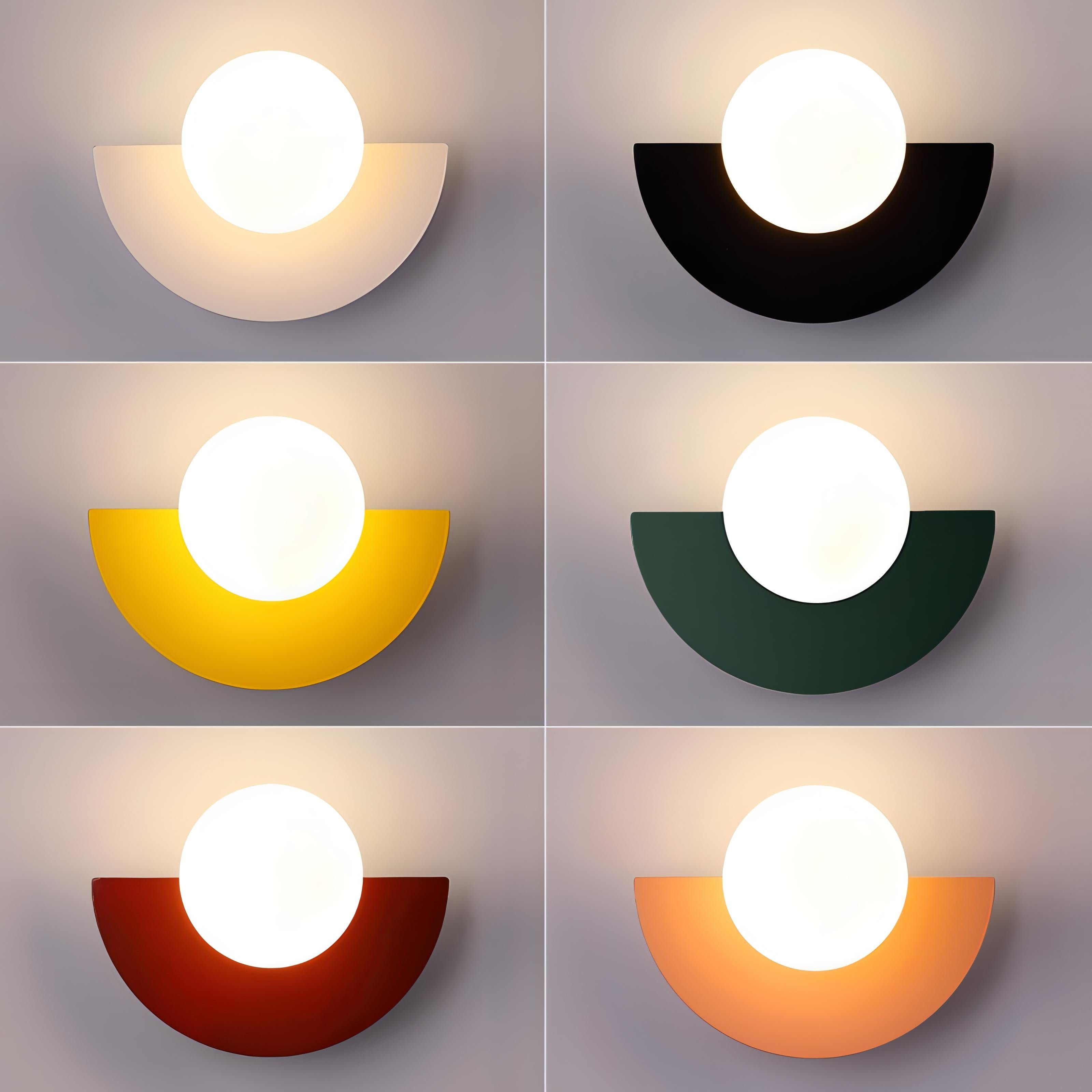 Nordische Wandleuchte Everest – Halbkreis Wandlampe aus Metall und PVC mit LED-Beleuchtung, 25x15cm, für Wohnräume 4