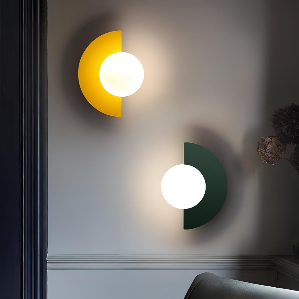 Nordische Wandleuchte Everest – Halbkreis Wandlampe aus Metall und PVC mit LED-Beleuchtung, 25x15cm, für Wohnräume 5