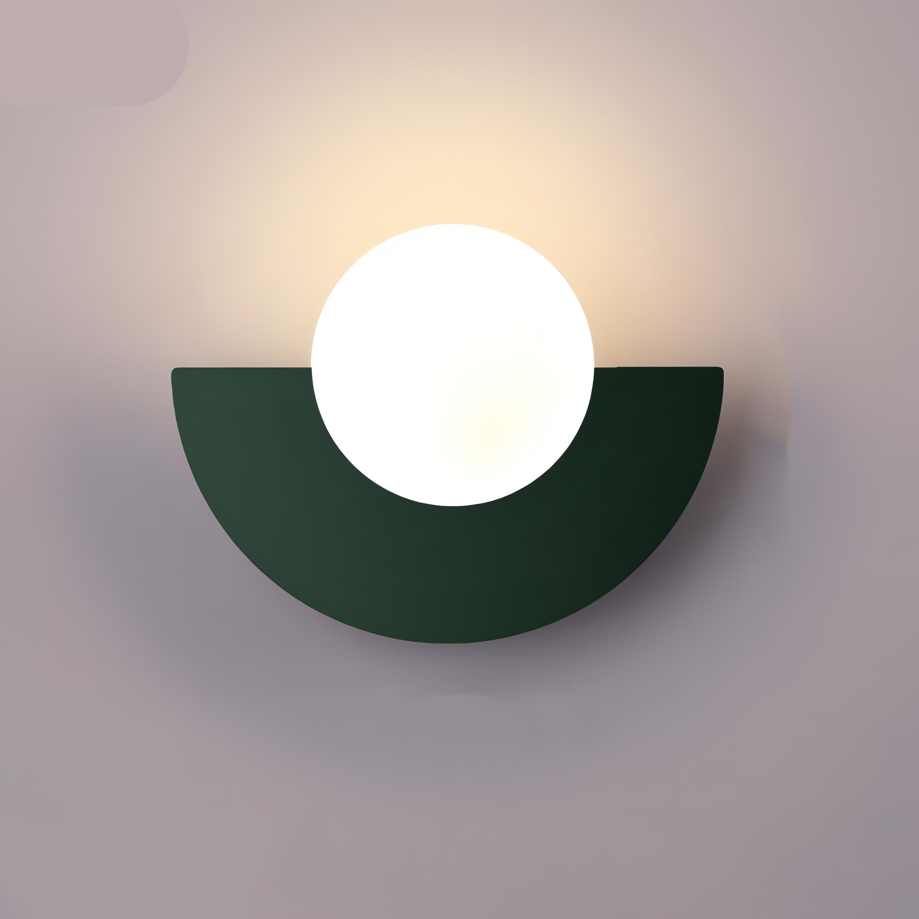 Nordische Wandleuchte Everest – Halbkreis Wandlampe aus Metall und PVC mit LED-Beleuchtung, 25x15cm, für Wohnräume 8