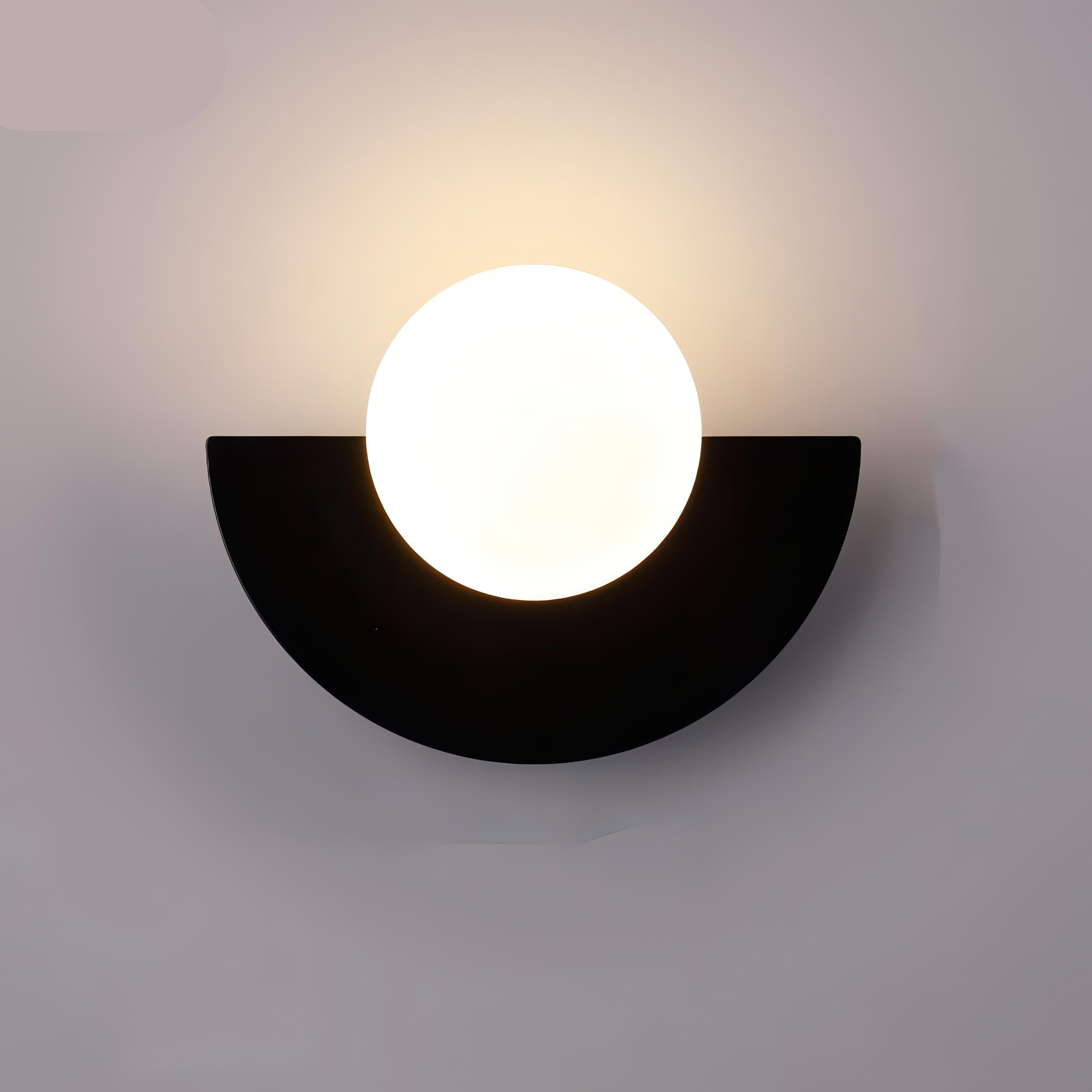 Nordische Wandleuchte Everest – Halbkreis Wandlampe aus Metall und PVC mit LED-Beleuchtung, 25x15cm, für Wohnräume 9