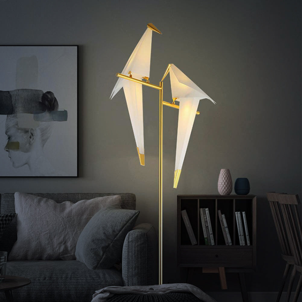 LED Vogellampe – Origami Design | Dekorative Tisch- & Stehleuchte