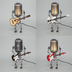 Roboter Tischleuchte Mit Gitarre Dimmbar – Stilvolle Lampe Für Schreibtisch Und Nachttisch 5