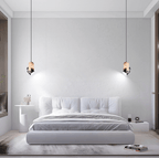 Skandinavische Hängelampe aus Holz und Metall für Esstisch – Elegante Pendelleuchte mit Minimalistischem Design 5