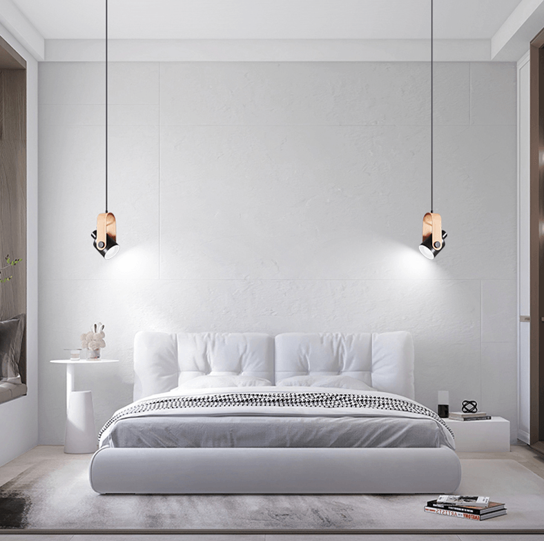 Skandinavische Hängelampe aus Holz und Metall für Esstisch – Elegante Pendelleuchte mit Minimalistischem Design 5