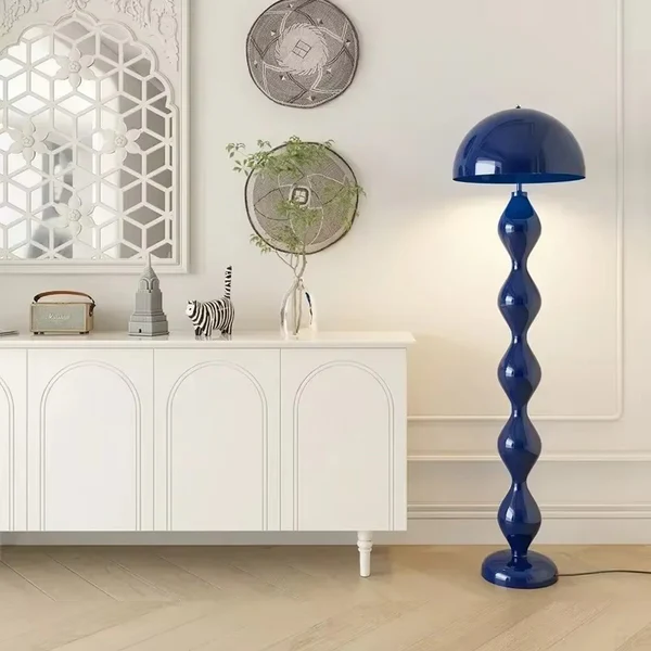Stehlampe LED mit Dimmer und Höhenverstellung – Cremefarbene Bogenlampe für Wohnzimmer und stilvolle Beleuchtung 2