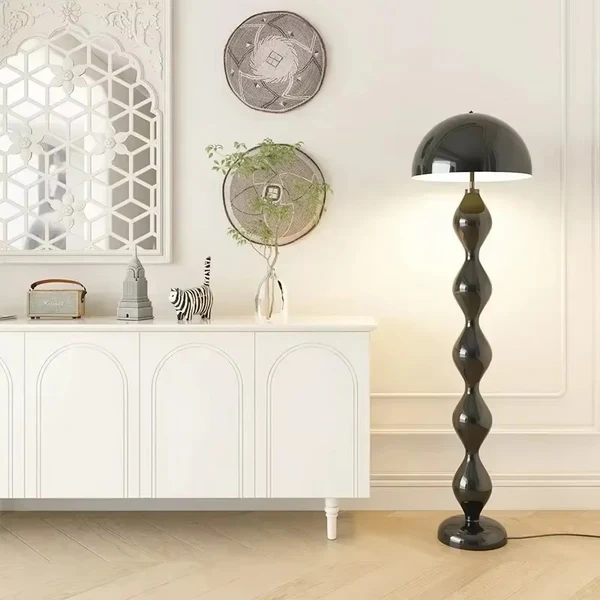 Stehlampe LED mit Dimmer und Höhenverstellung – Cremefarbene Bogenlampe für Wohnzimmer und stilvolle Beleuchtung 6