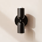 Vintage Doppelkopf Wandleuchte aus Metall – Stilvolle Wandlampe für kreative Wohnräume in Schwarz, Weiß, Grün, Pink, Rot, Beige 11