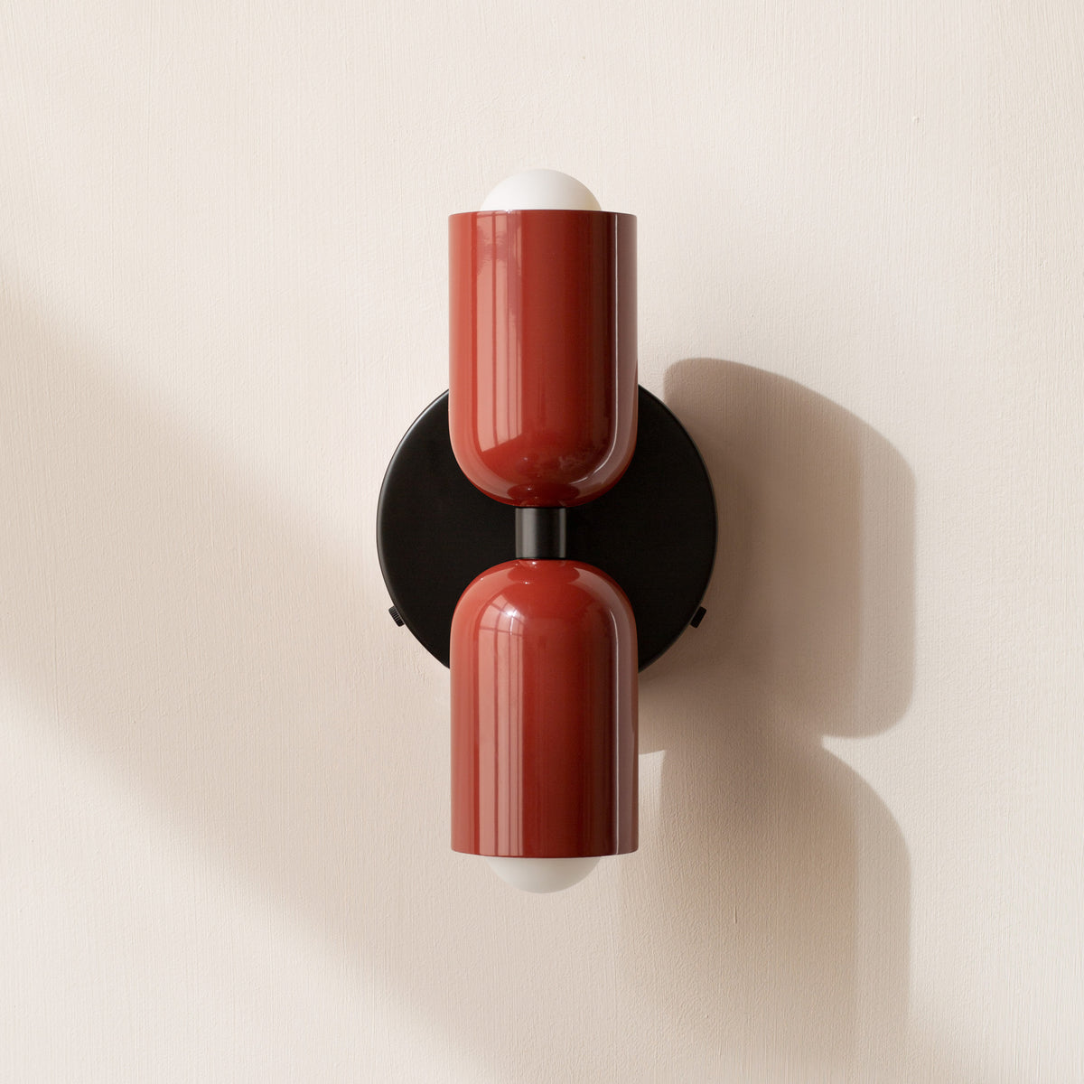 Vintage Doppelkopf Wandleuchte aus Metall – Stilvolle Wandlampe für kreative Wohnräume in Schwarz, Weiß, Grün, Pink, Rot, Beige 9
